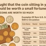 I am provide you my content please generate content related image in 1200x720 "Ever thought that the coin sitting in your wallet could be worth a small fortune? Sounds like a dream, right? Well, in the world of coin collecting, it’s actually possible. Some rare U.S. coins are still floating around in everyday circulation, and if you happen to find one, it could be worth more than a gold bar. Let’s take a closer look. Why Some Coins Are Worth So Much Not all coins are created equal. While most are worth only their face value, a few are rare because of limited minting, historical value, or even mistakes during production. Collectors are willing to pay big money for these rare finds. It’s like winning a mini-lottery, except your ticket is in the form of loose change. What Makes A Coin Rare A rare coin usually has one or more of these features: Very low production numbers. Special mint marks. Errors during minting (like double strikes or missing details). Coins from certain historic years. Think of it like rare stamps or baseball cards—the fewer there are, the more valuable they become. Examples Of Rare U.S. Coins Still In Circulation Some of these coins could be sitting in cash registers, vending machines, or even your pocket right now. Here’s a handy table so you can keep an eye out. Coin Name Year(s) Special Feature Estimated Value 1943 Copper Penny 1943 Made of copper instead of steel Over $100,000 1955 Double Die Penny 1955 Double lettering on date and inscriptions $1,000+ 1969-S Double Die Penny 1969 Strong doubled date and letters $35,000+ 1982 No Mint Mark Dime 1982 Missing mint mark above date $100+ 2004 Wisconsin Extra Leaf Quarter 2004 Extra leaf design on corn husk $300+ 1932-D Washington Quarter 1932 Low mintage, Denver mint mark $1,000+ 1972 Double Die Penny 1972 Doubled inscriptions $300+ How To Spot One Finding these coins is all about paying attention. Here’s what you can do: Check dates closely. Look for strange marks or doubled letters. Search for unusual colors or metal finishes. It’s a bit like treasure hunting—you need patience, a sharp eye, and sometimes a magnifying glass. Should You Sell Or Keep It? If you find one of these coins, you have two choices: keep it as a collectible or sell it for cash. Collectors often pay more than gold value for coins in great condition. If you’re unsure, take it to a coin dealer for an appraisal. The Excitement Of Coin Hunting Coin hunting is like fishing—you might not catch something big every day, but when you do, it’s worth it. Even if you don’t find a rare coin right away, you’ll start to notice the details of everyday currency in a whole new way. Conclusion Rare U.S. coins are still out there, quietly passing from hand to hand, hidden in wallets, or resting in jars. One lucky discovery could be worth more than a gold bar. So next time you get change, don’t just spend it—inspect it. Who knows? You might already be holding a piece of history."