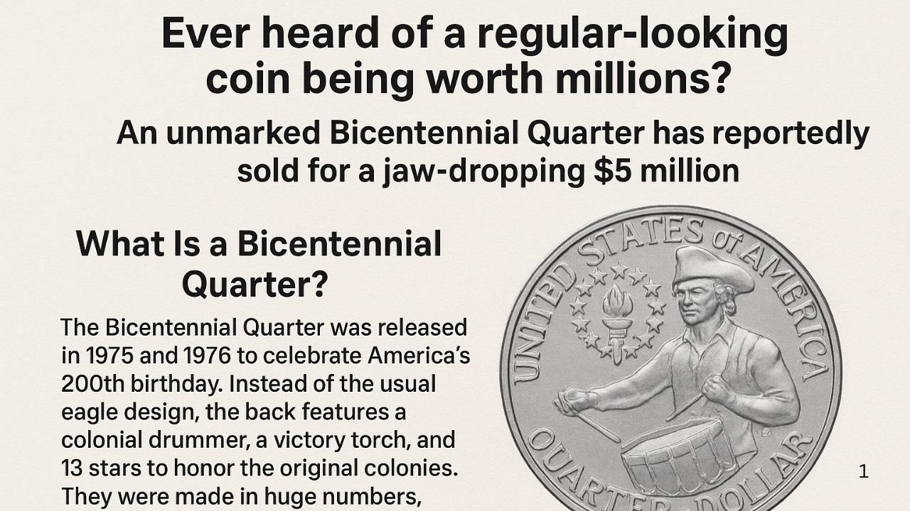 Unmarked Bicentennial Quarter Sells for $5 Million — Still in Circulation